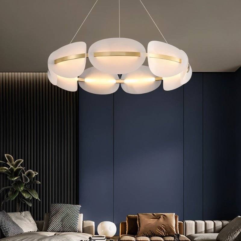 Freyza - Elegant Modern Metal and Acrylic Chandelier Light