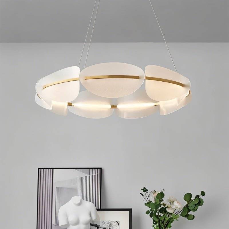 Freyza - Elegant Modern Metal and Acrylic Chandelier Light
