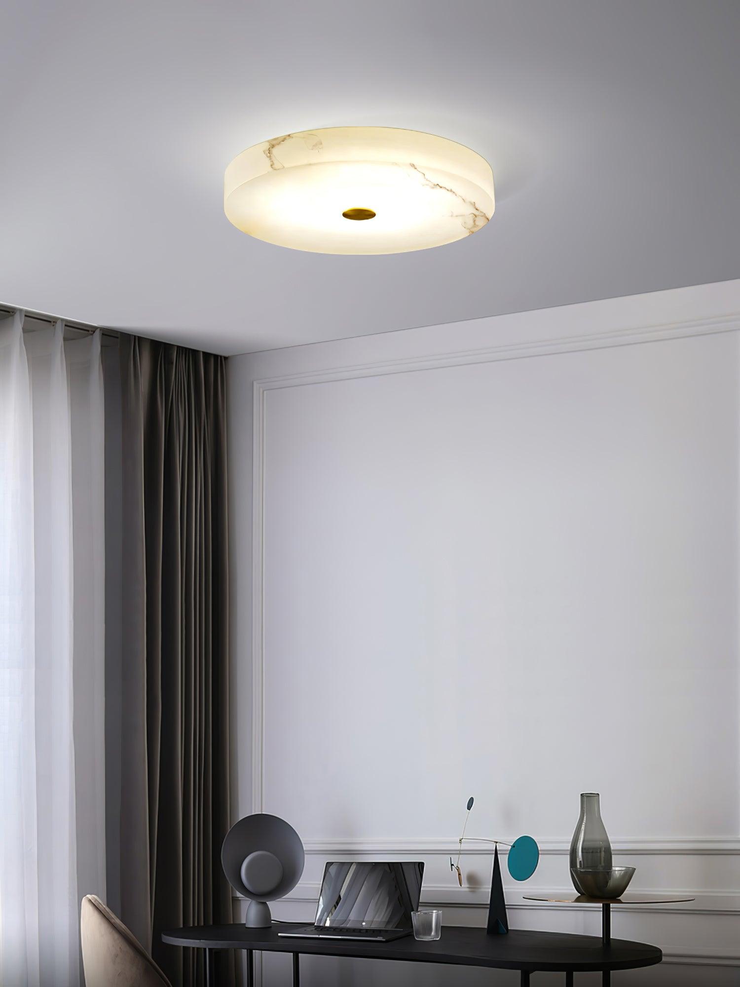 Freyza | Plafonnier en albâtre Olaean – chambre et salon
