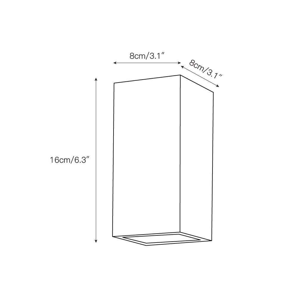 Freyza | Illaee Square Marble Marble Wall Light – Bedroom Hallway
