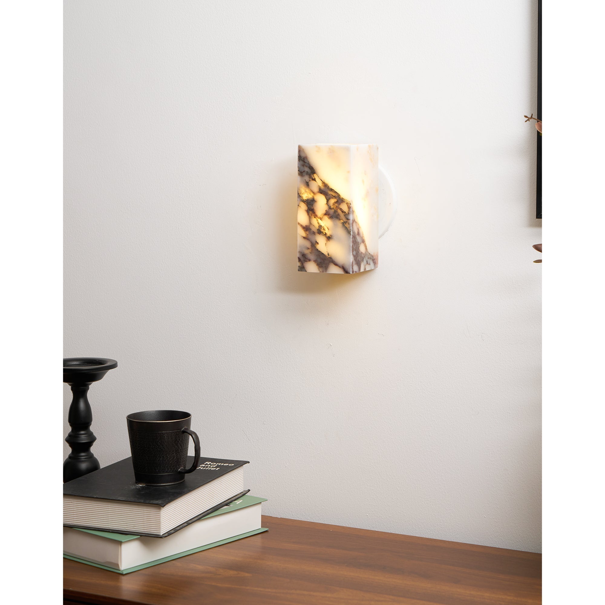 Freyza | Illaee Square Marble Marble Wall Light – Bedroom Hallway