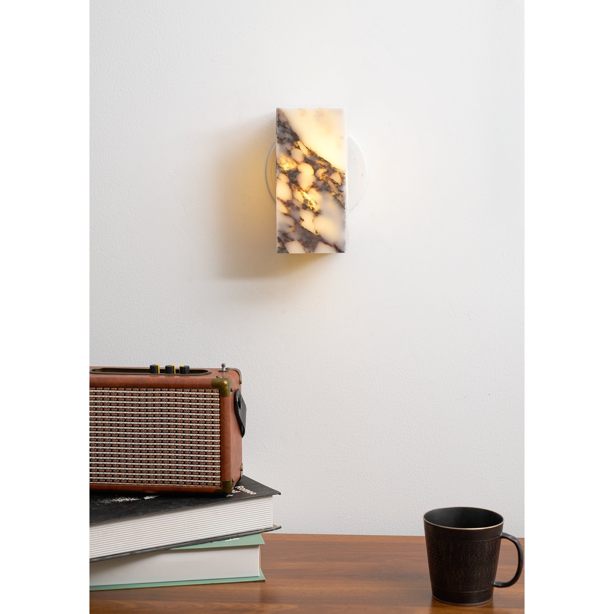 Freyza | Illaee Square Marble Marble Wall Light – Bedroom Hallway