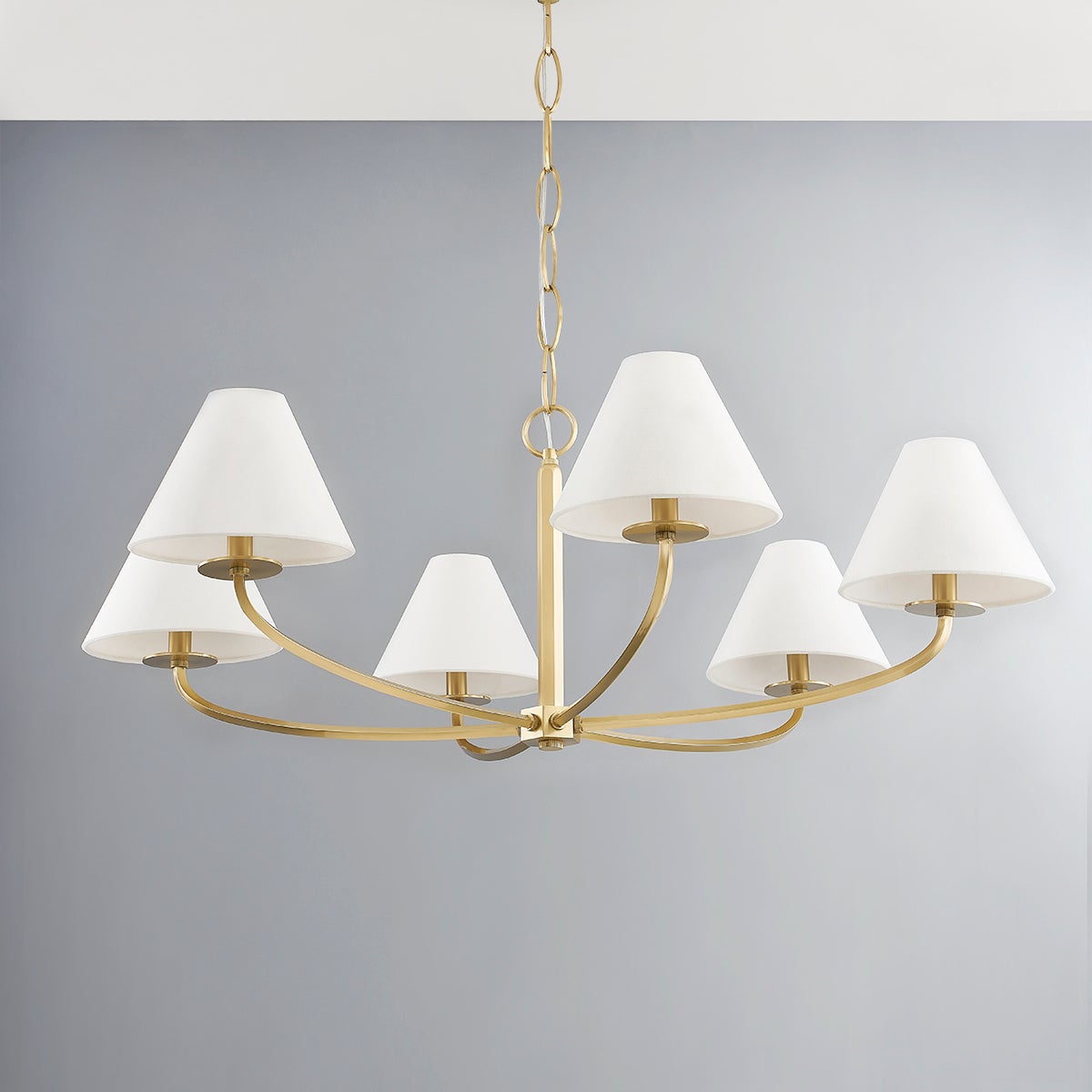 Freyza | Klassischer Vintage-Stoff-Kronleuchter Fleur – Vintage-Esszimmer-Wohnzimmer