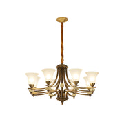 Freyza | Cizorila Postmodern Luxury Brass Glass Chandelier – Modern Dining Room Living Room