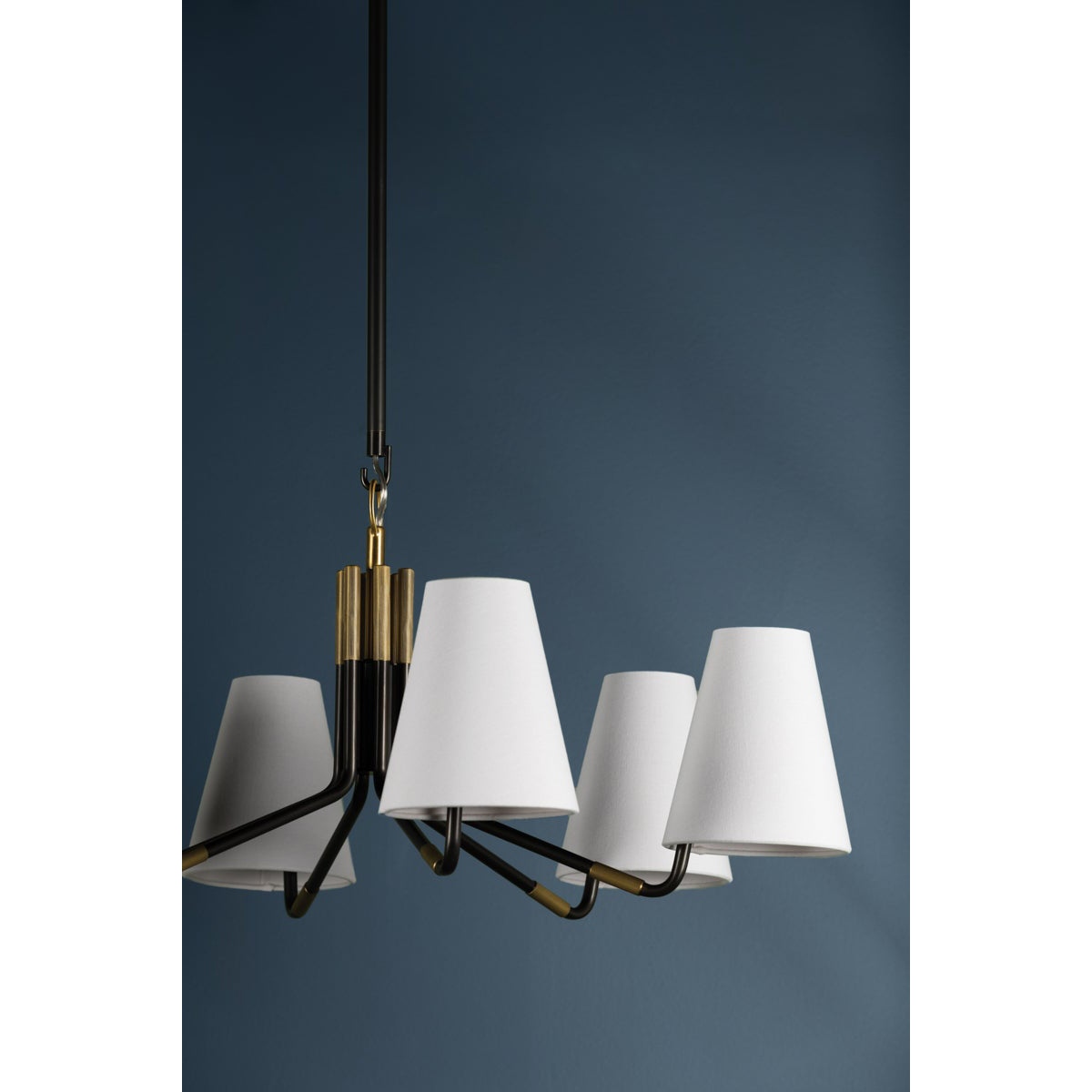 Freyza | Stanwyck Vintage Industrial Fabric Chandelier – Industrial Dining Room Living Room