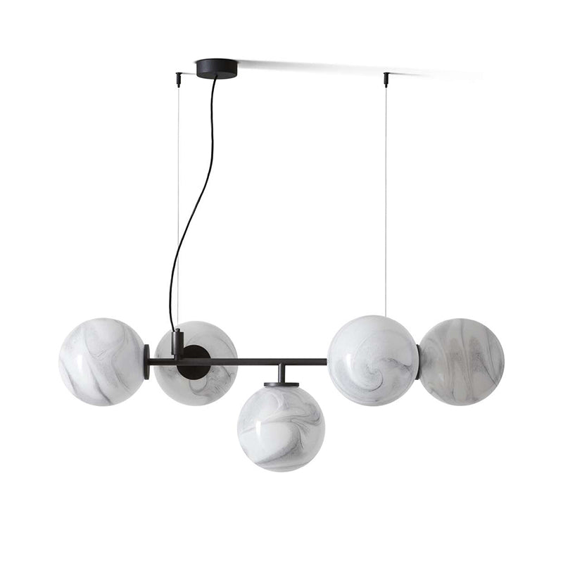 Freyza | Ilmaros Nordic Art Glass Chandelier – Nordic Dining Room Living Room