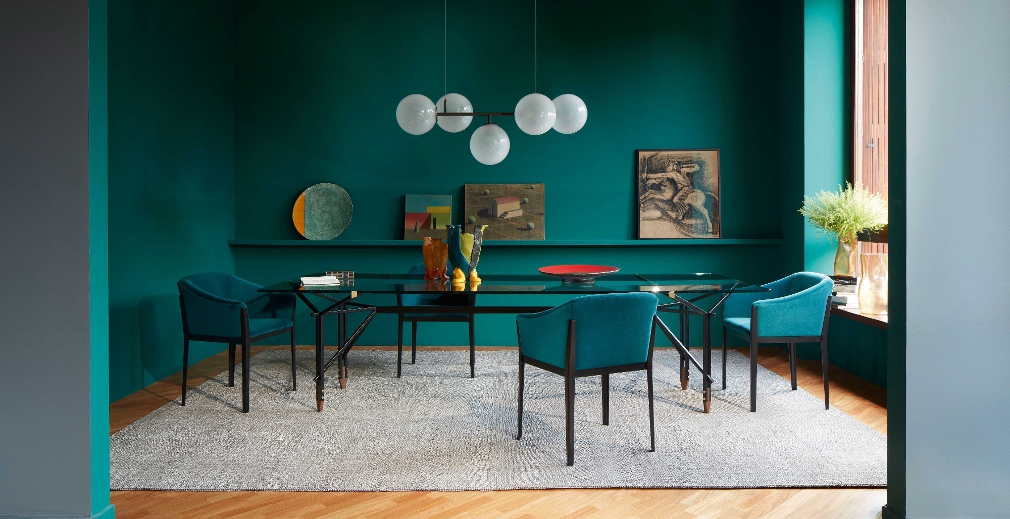 Freyza | Ilmaros Nordic Art Glass Chandelier – Nordic Dining Room Living Room