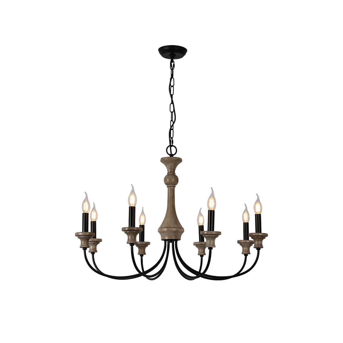 Freyza | Zatheora Vintage Stardust Wood Chandelier – Vintage Dining Room Living Room