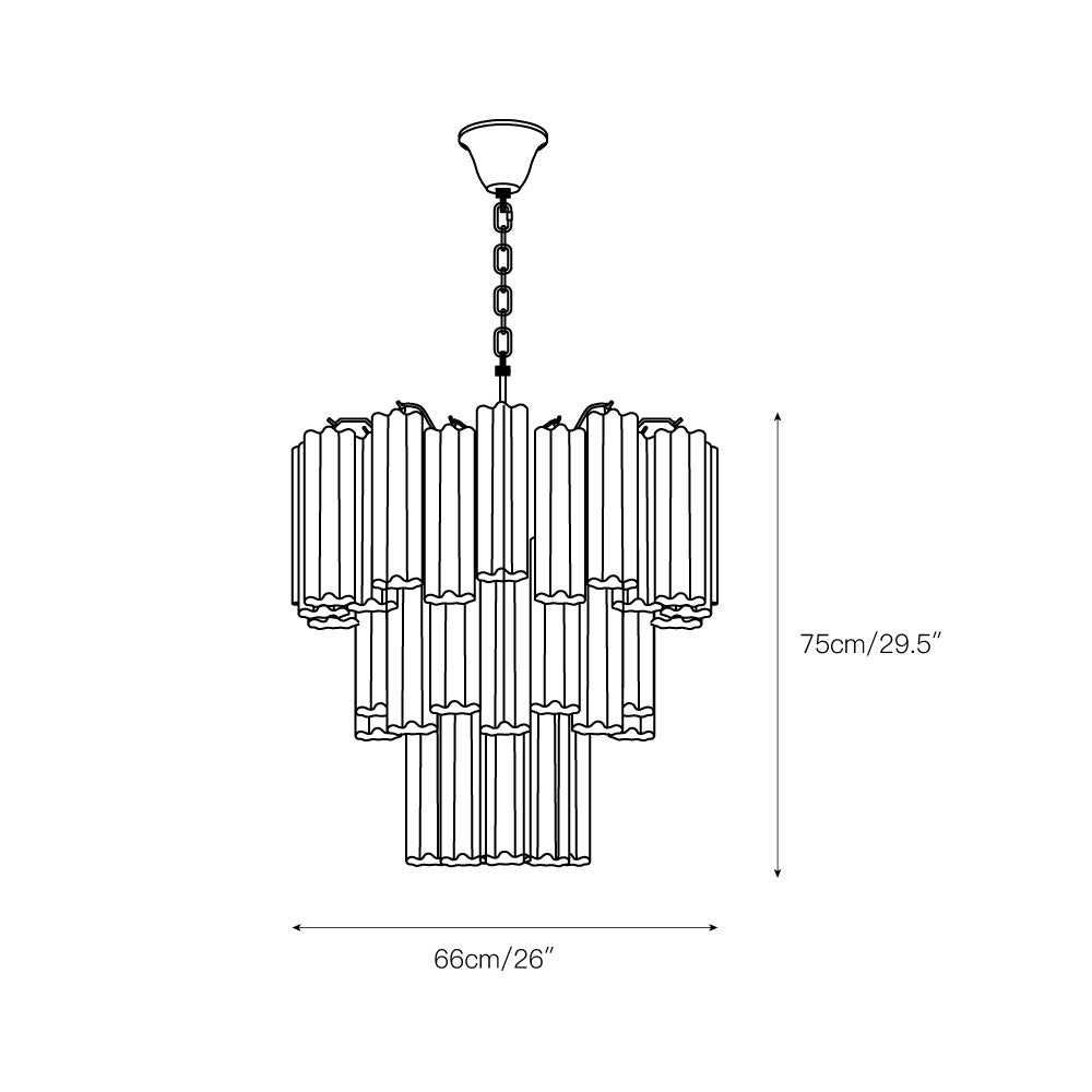 Freyza | Erdoros Postmodern Luxury Glass Chandelier – Modern Dining Room Living Room