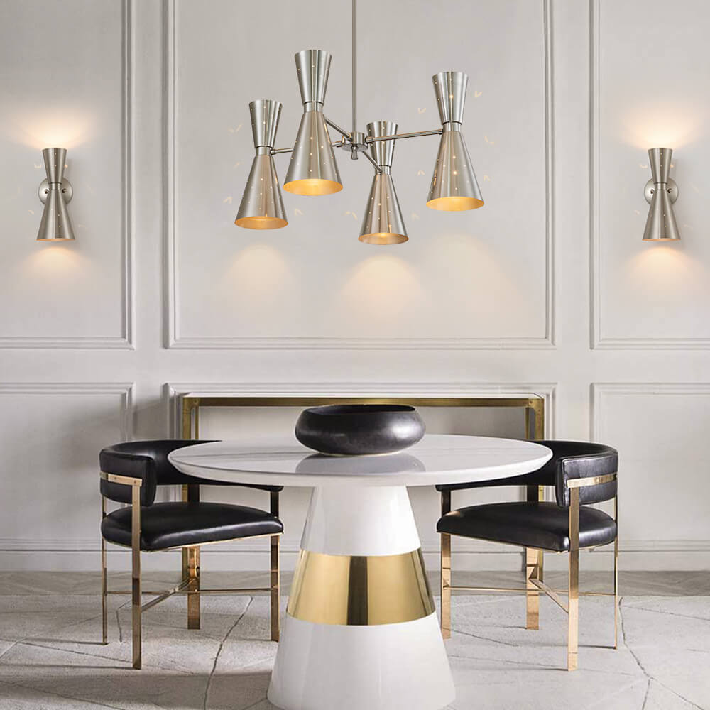 Freyza | Lunero Sanduhr-Wandleuchte aus Glas – Wohnzimmer, Flur