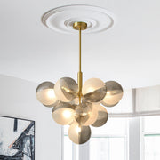 Freyza | Alvunix Statement Glass Glass Chandelier – Dining Room Living Room