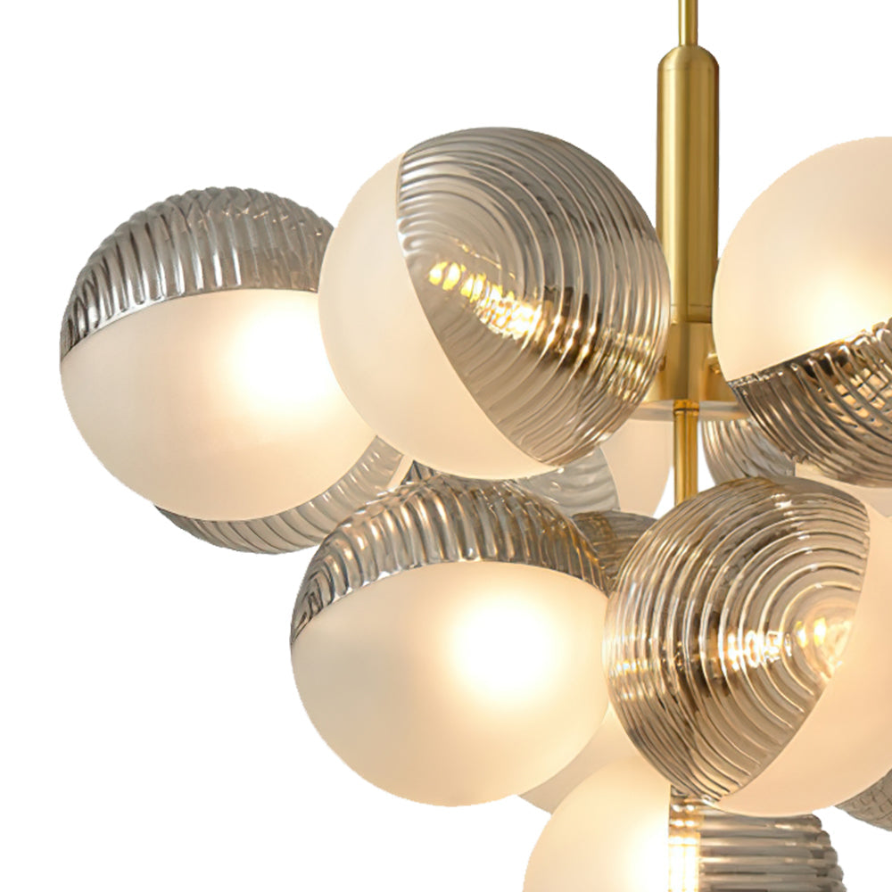 Freyza | Alvunix Statement Glass Glass Chandelier – Dining Room Living Room