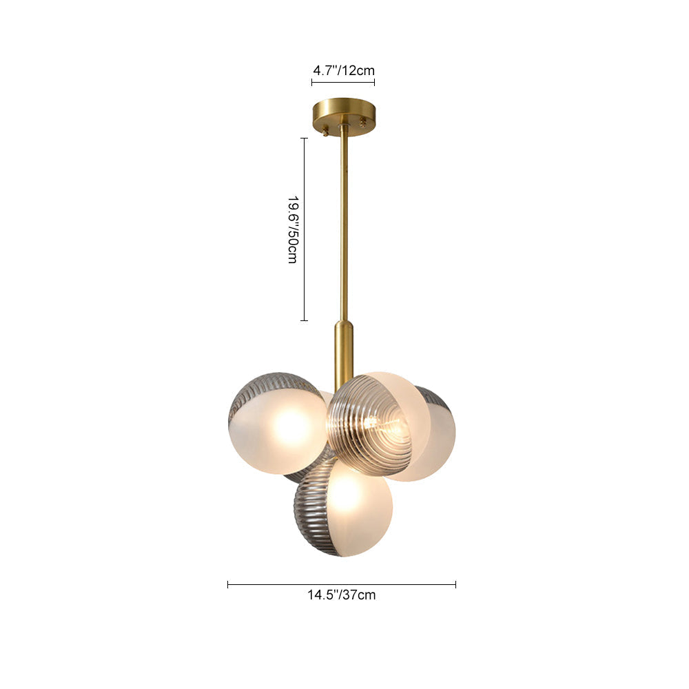 Freyza | Alvunix Statement Glass Glass Chandelier – Dining Room Living Room
