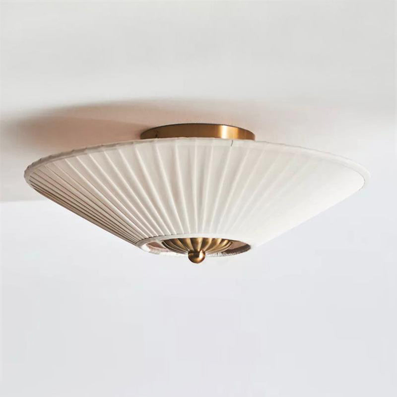 Freyza | Casoreth Pleated Fabric Fabric Ceiling Light – Bedroom Living Room