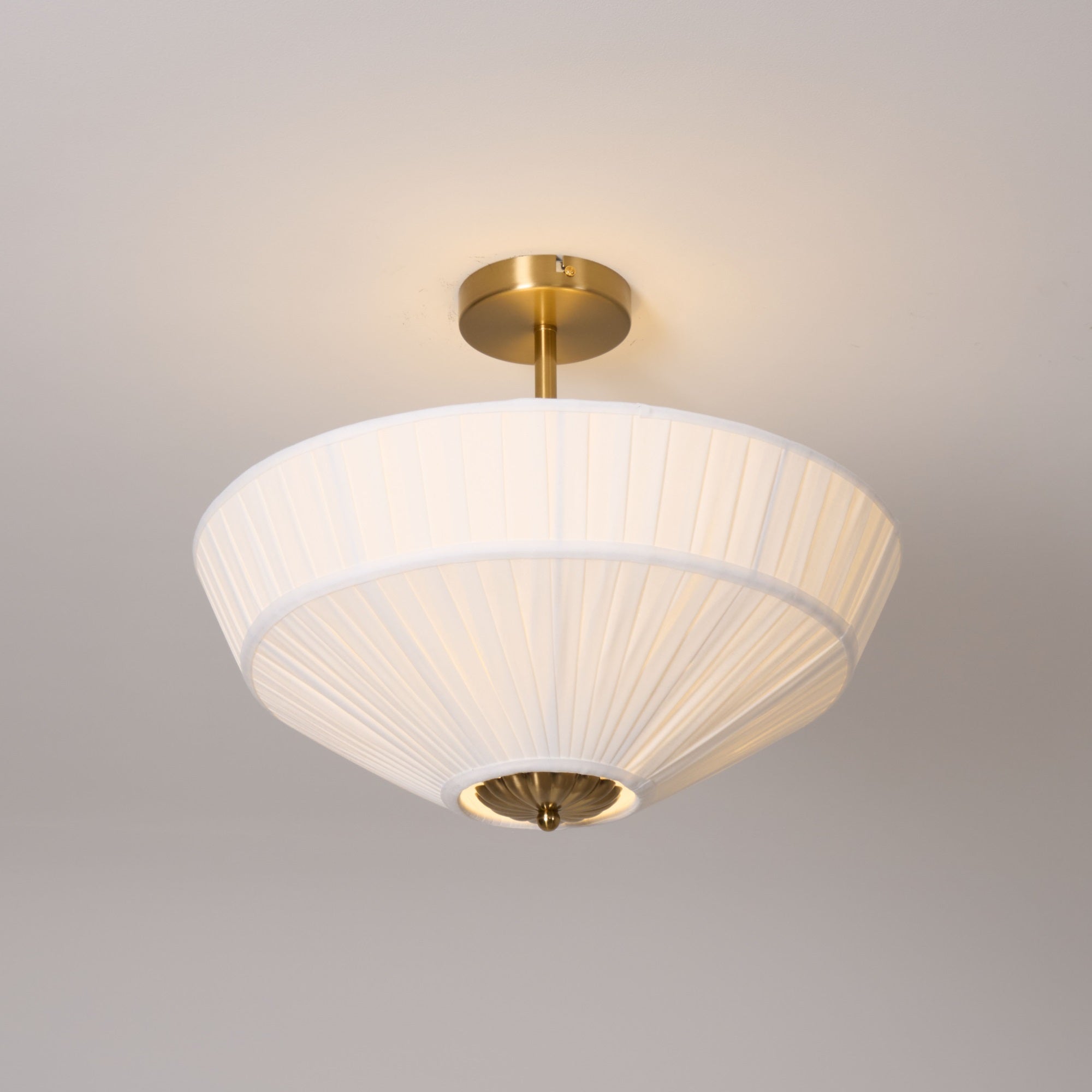 Freyza | Casoreth Pleated Fabric Fabric Ceiling Light – Bedroom Living Room