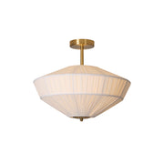 Freyza | Casoreth Pleated Fabric Fabric Ceiling Light – Bedroom Living Room