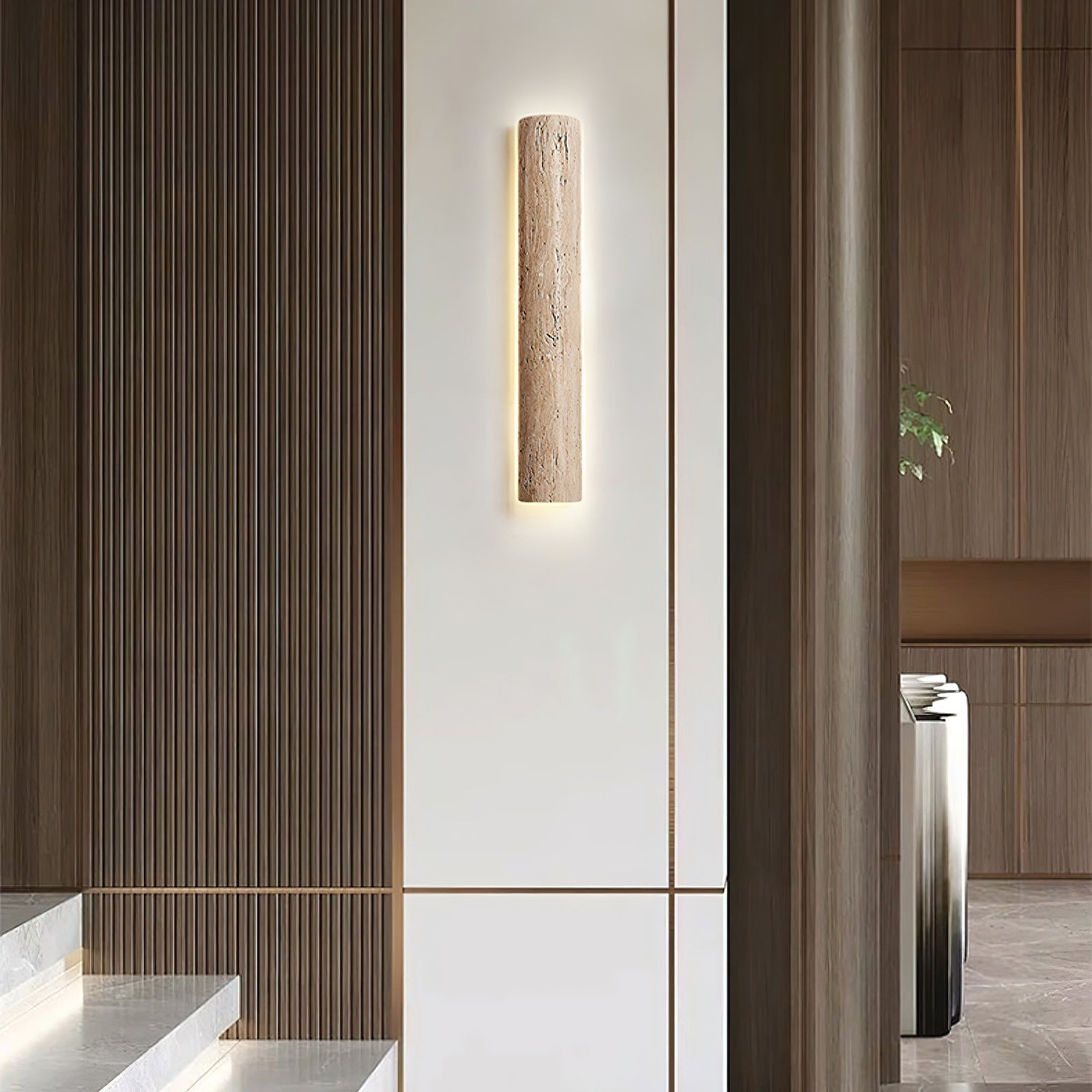 Freyza | Zemara Travertine Wall Wall Light – Bedroom Hallway