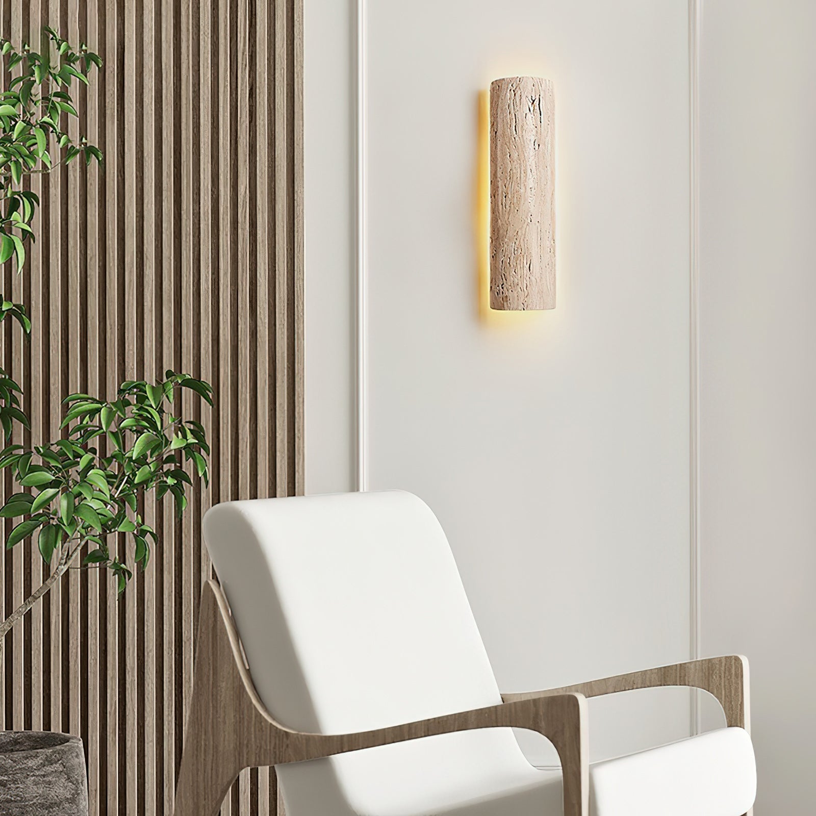 Freyza | Zemara Travertine Wall Wall Light – Bedroom Hallway