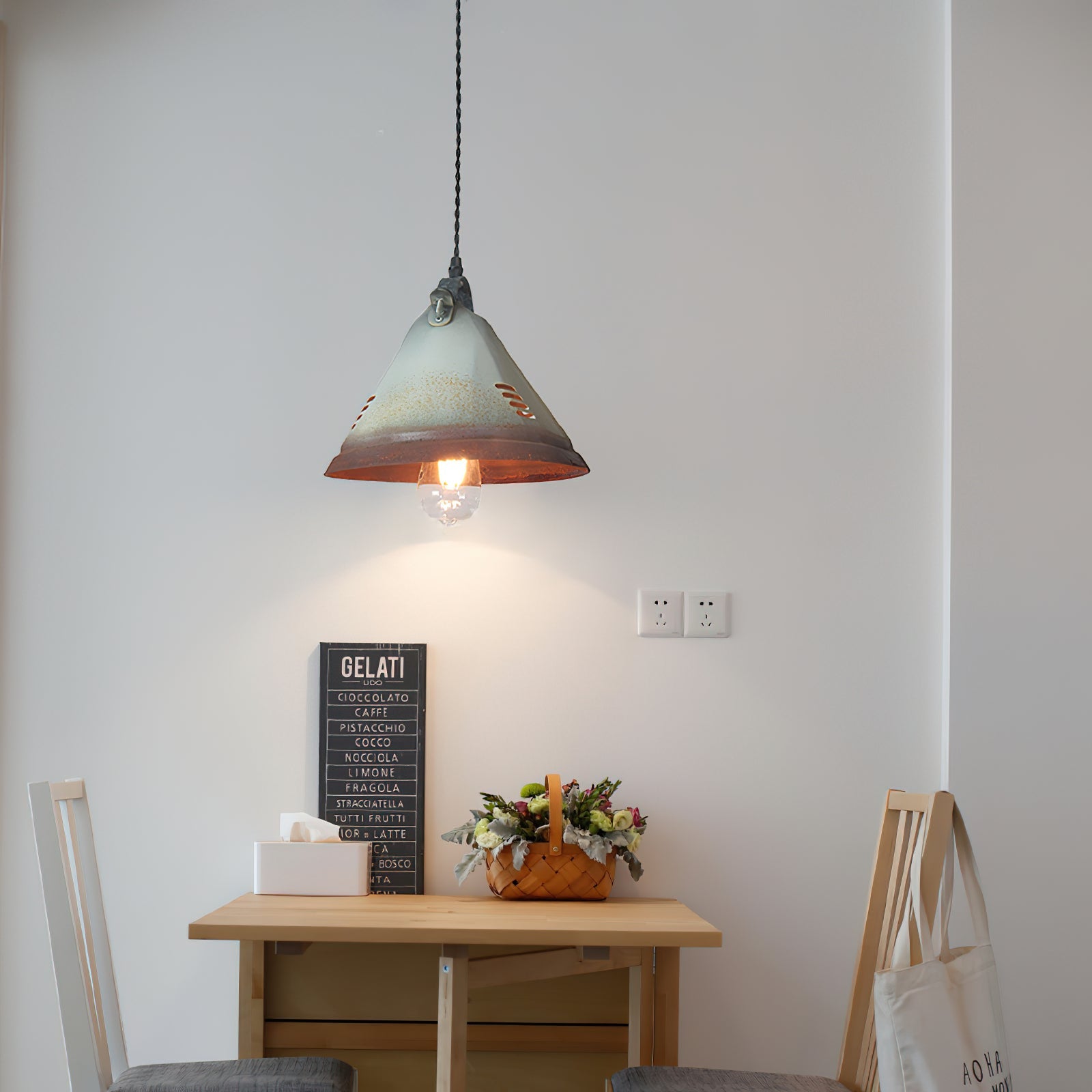 Freyza | Elorus Vintage-Pendelleuchte – Vintage-Küche und Esszimmer