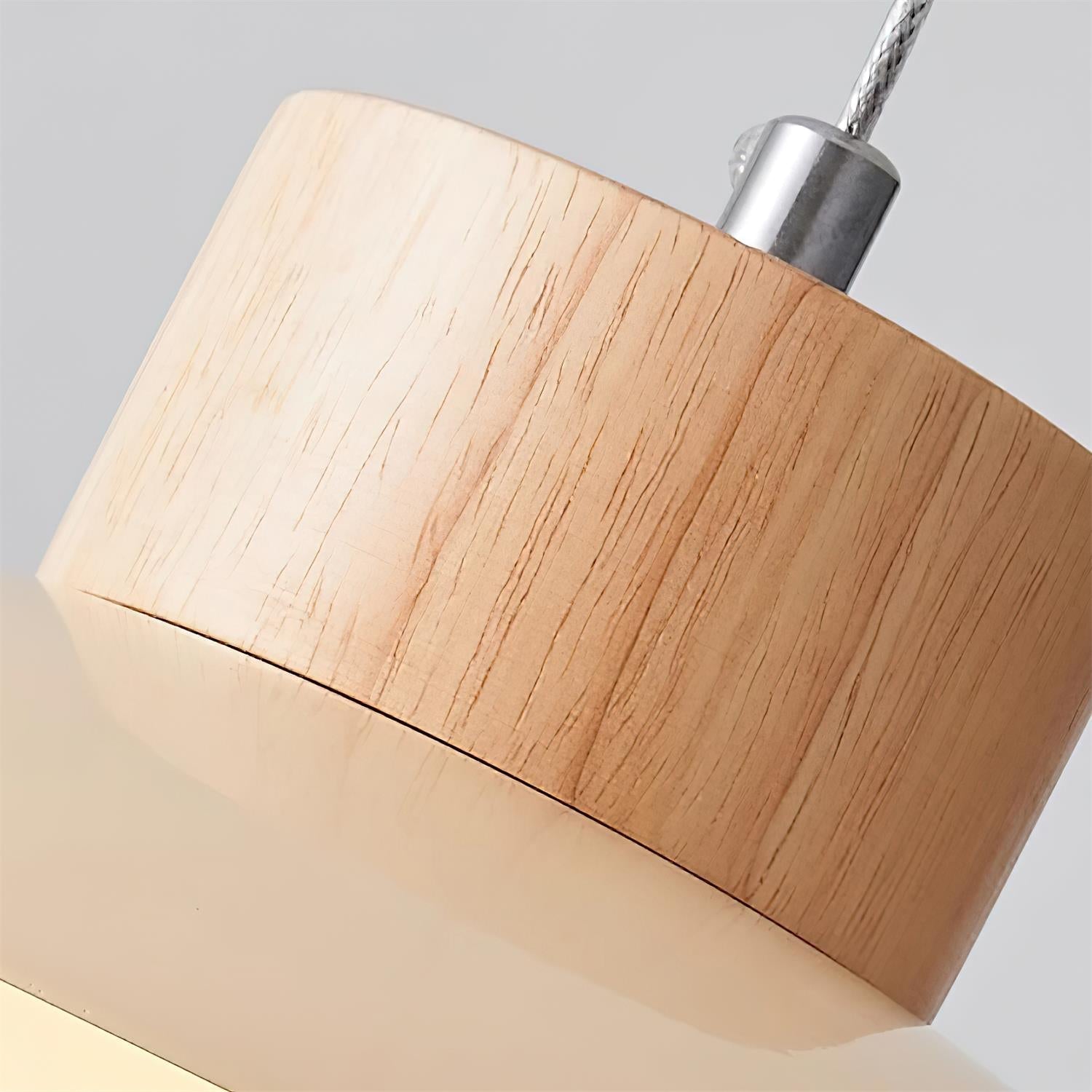 Freyza | Suspension en métal et bois – Luminaire suspendu minimaliste pour cuisine et salle à manger