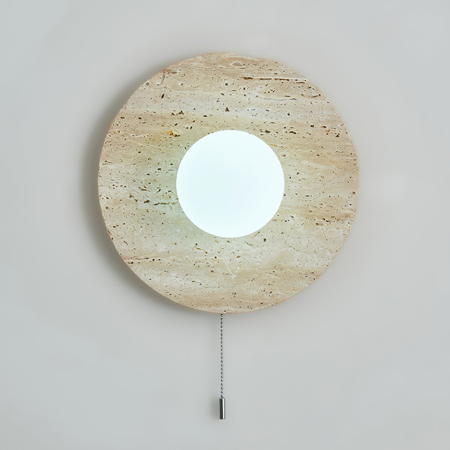Freyza | Applique murale en travertin Vephair à structure en forme de bol – chambre, couloir