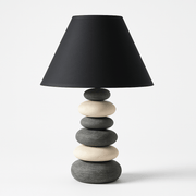 Stoneluxe | Elegant Cozy Ceramic Bedside Table Lamp with Fabric Shade 0