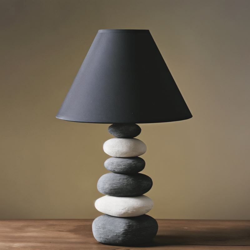 Stoneluxe | Elegant Cozy Ceramic Bedside Table Lamp with Fabric Shade 2