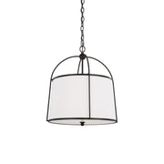 Freyza | Flare Vintage Industrial Fabric Pendant Light – Industrial Kitchen Dining Room