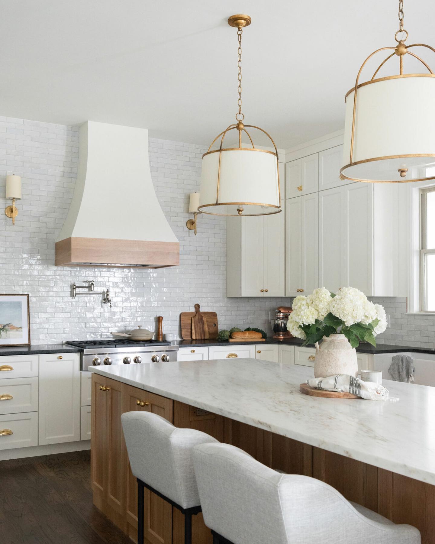 Freyza | Flare Vintage Industrial Fabric Pendant Light – Industrial Kitchen Dining Room