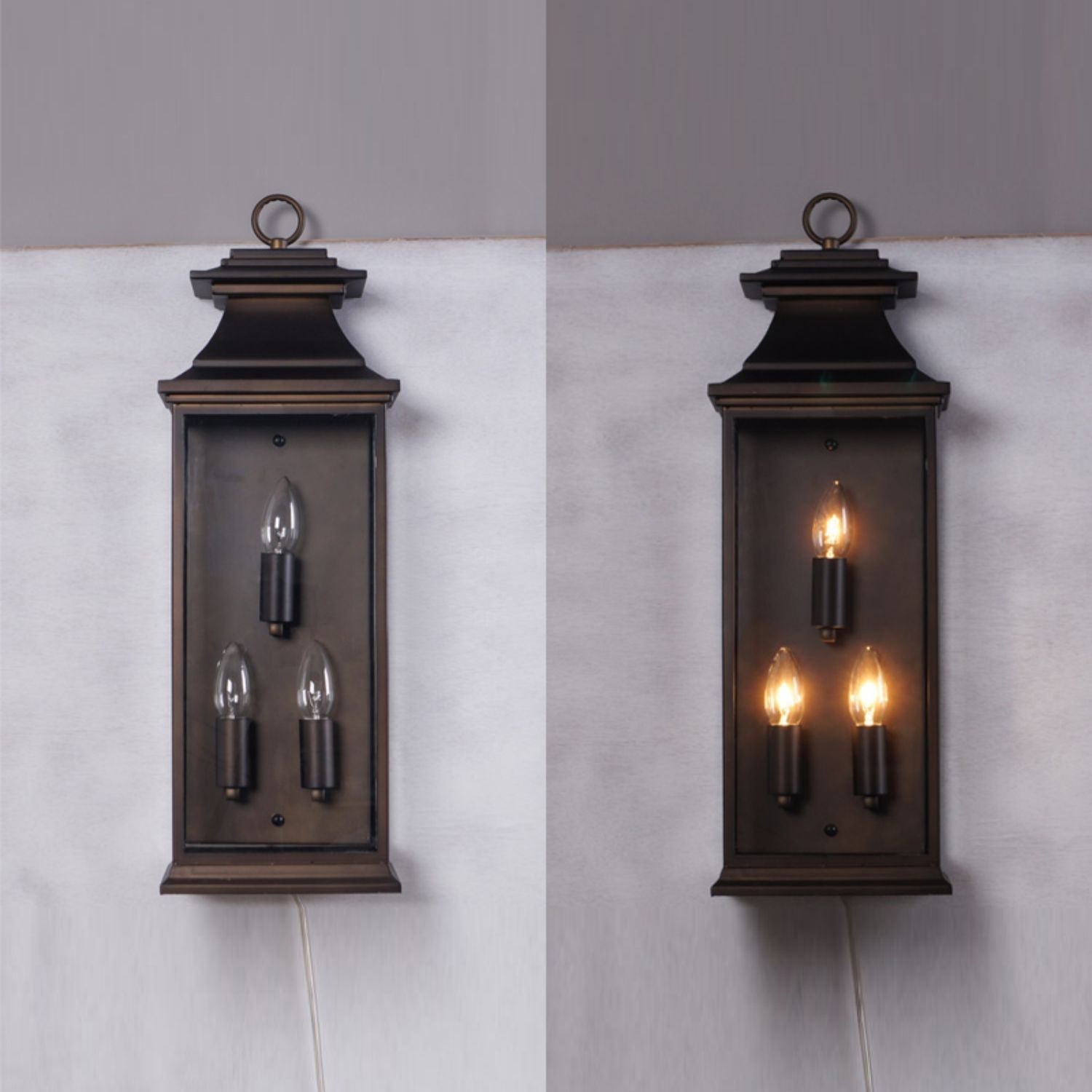 Freyza | Esolarae Vintage-Industrielle Glas-Wandleuchte – Industrielles Schlafzimmer und Flur