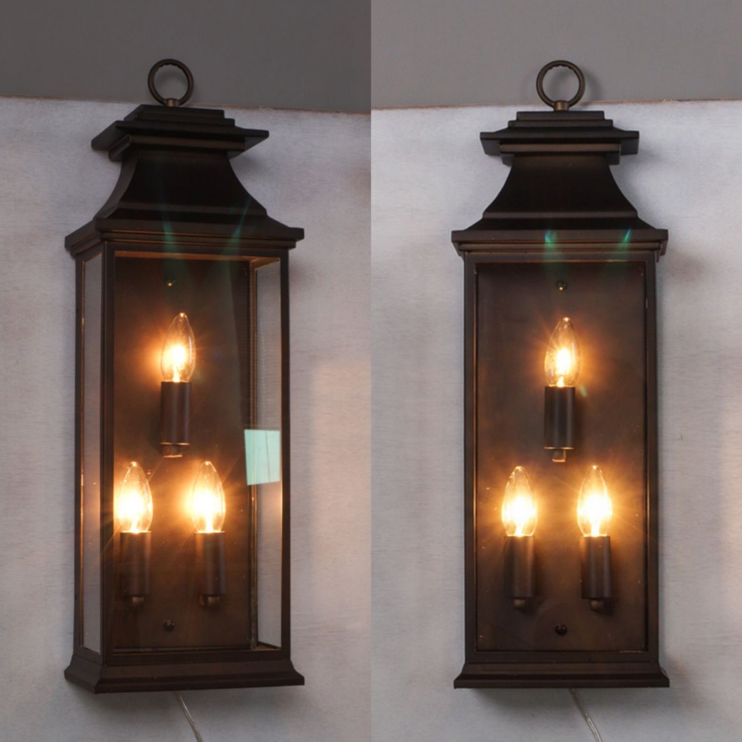 Freyza | Esolarae Vintage-Industrielle Glas-Wandleuchte – Industrielles Schlafzimmer und Flur