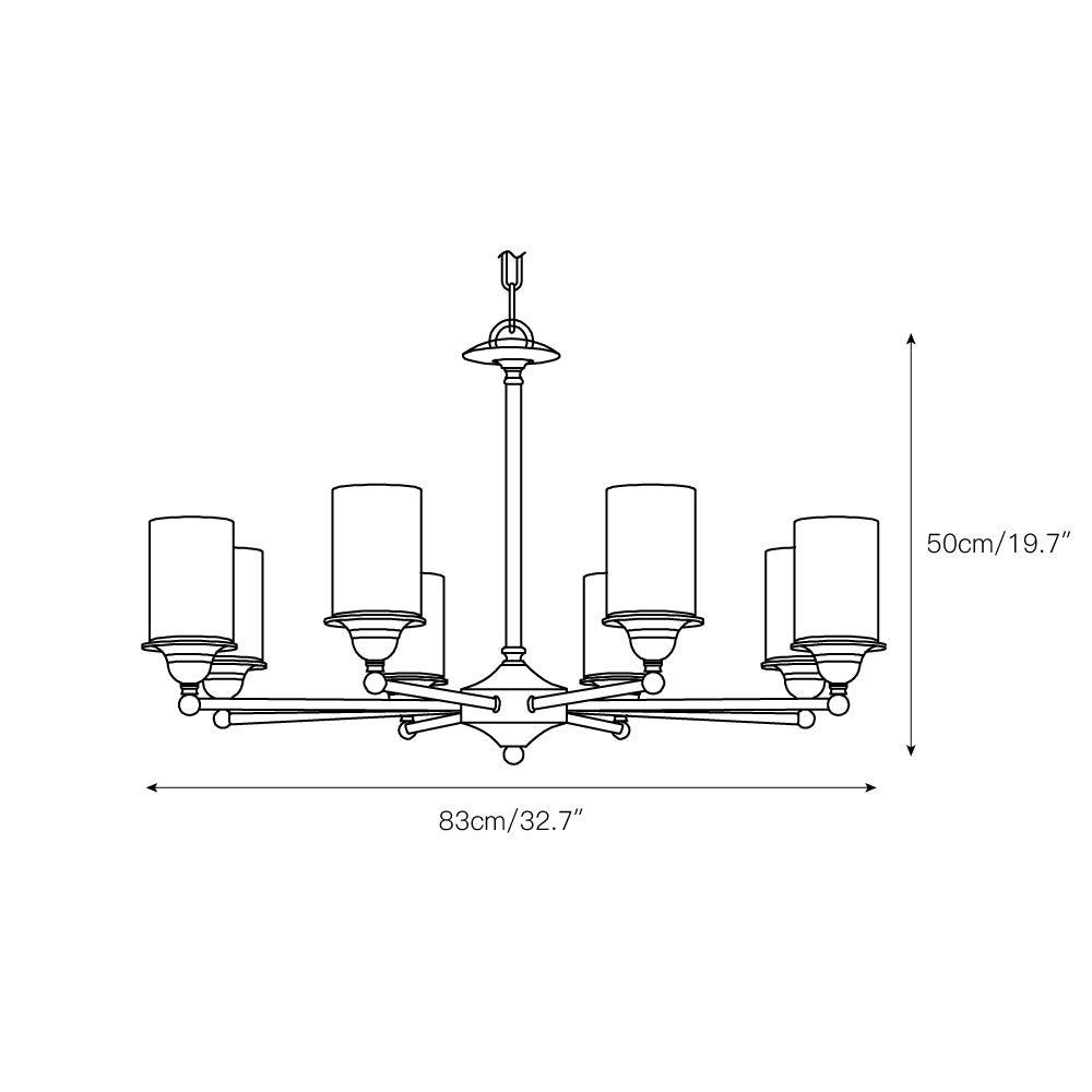 Freyza | Idorara Postmodern Luxury Brass Glass Chandelier – Modern Dining Room Living Room