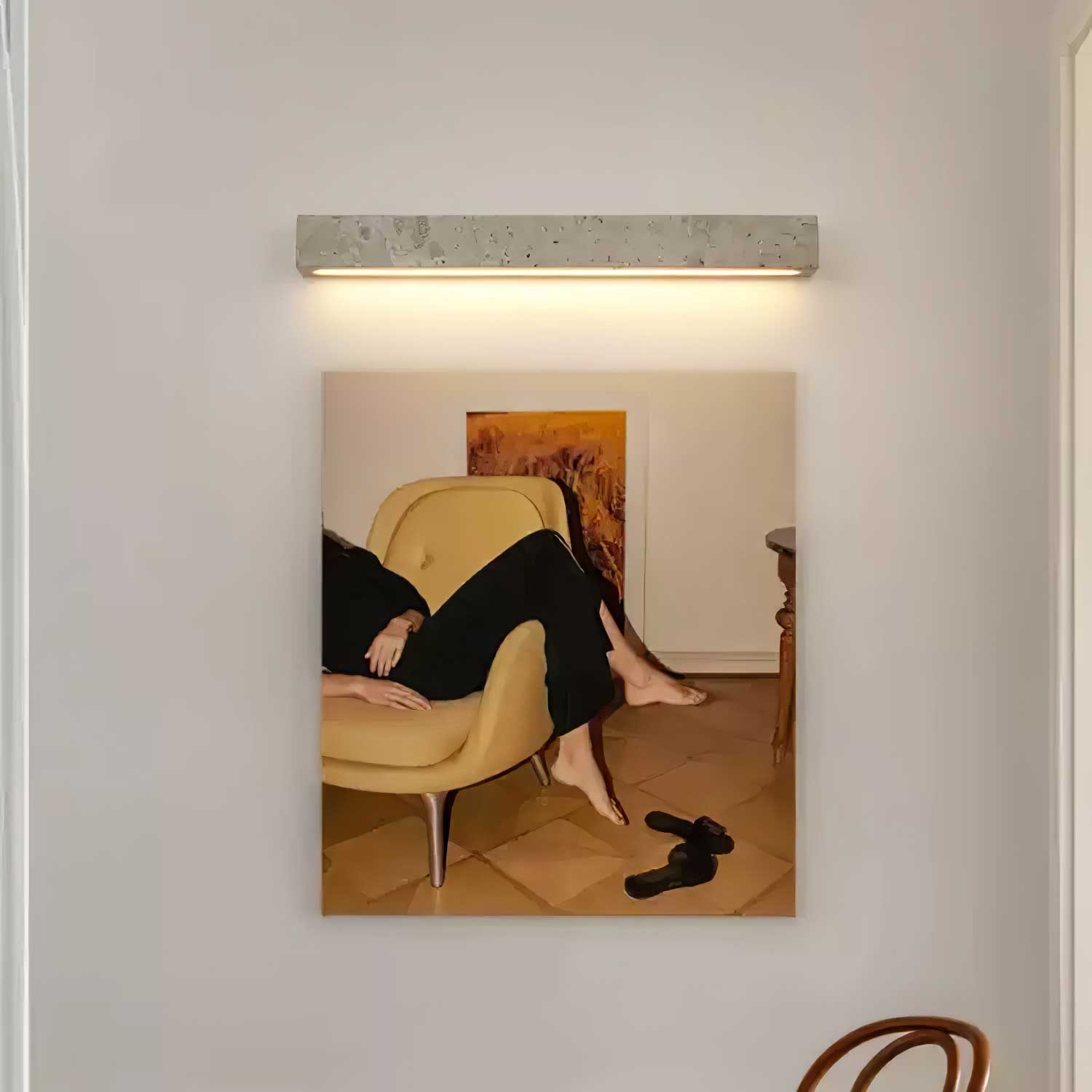 Freyza | Applique murale suspendue en travertin Ardora – chambre, couloir
