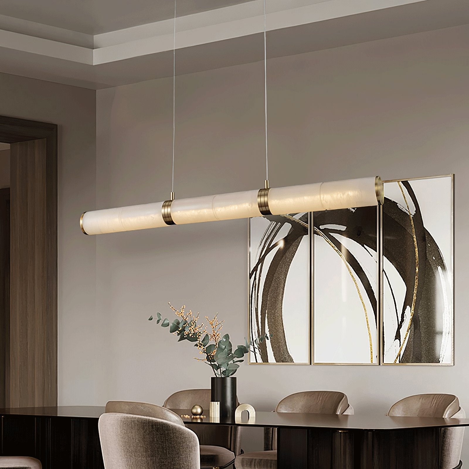 Freyza | Alabaster-Pendelleuchte – Küche, Esszimmer