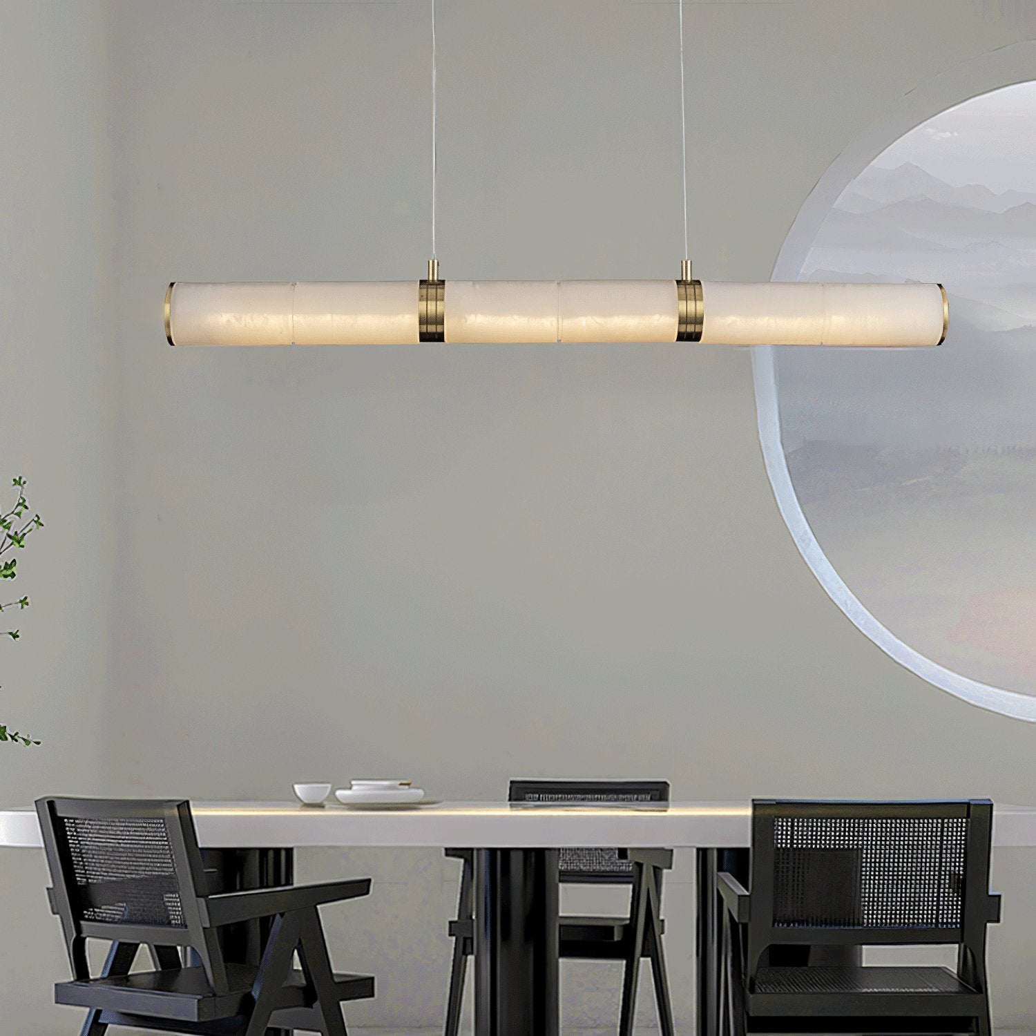 Freyza | Alabaster-Pendelleuchte – Küche, Esszimmer