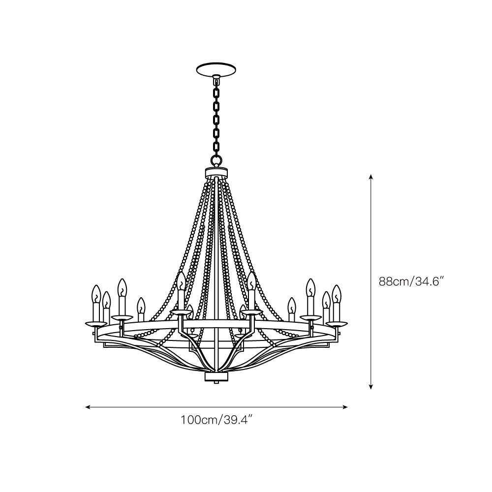 Freyza | Isoren Vintage-Industrielle Holzlampe – Industrielles Esszimmer-Wohnzimmer