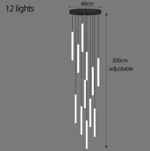 Freyza - SummitGlow | Elegant Contemporary LED Chandelier for Modern Spaces