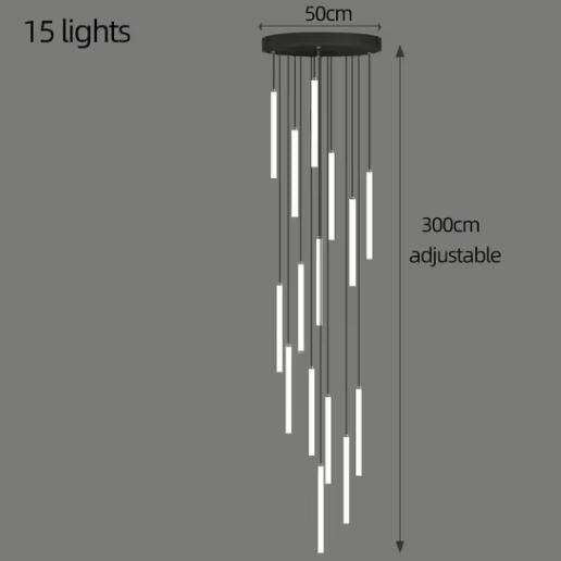 Freyza - SummitGlow | Elegant Contemporary LED Chandelier for Modern Spaces