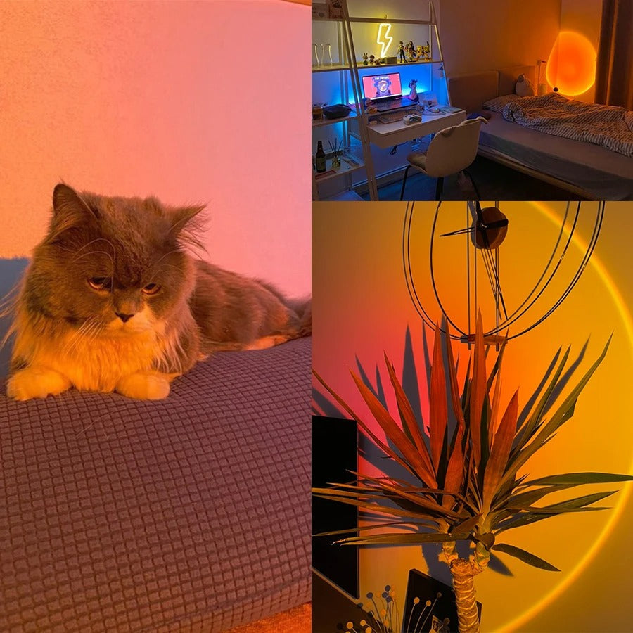 SunsetGlow | Enchanting LED Light Projector for Atmospheric Room Lighting 1