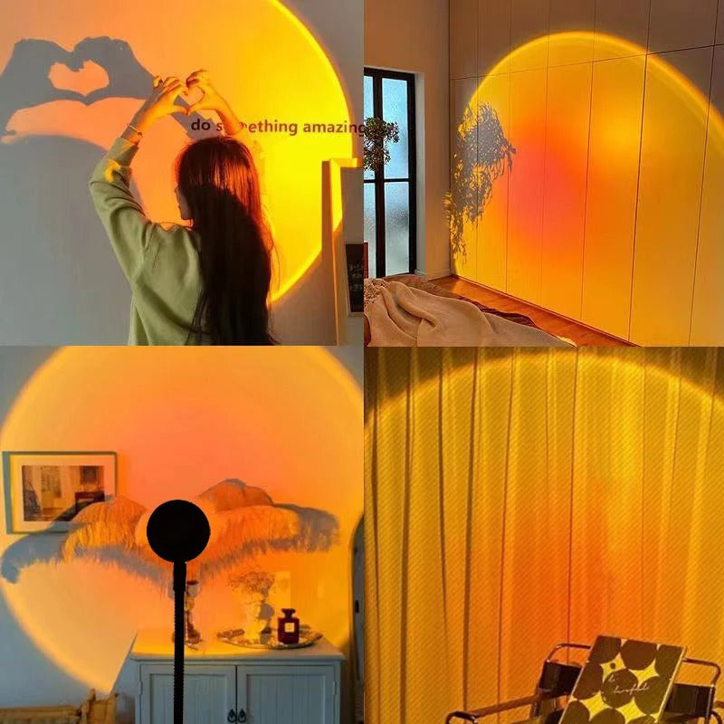 SunsetGlow | Enchanting LED Light Projector for Atmospheric Room Lighting 2