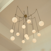 Freyza - SvaraStone | Elegant Modern Alabaster Dining Room Chandelier Light