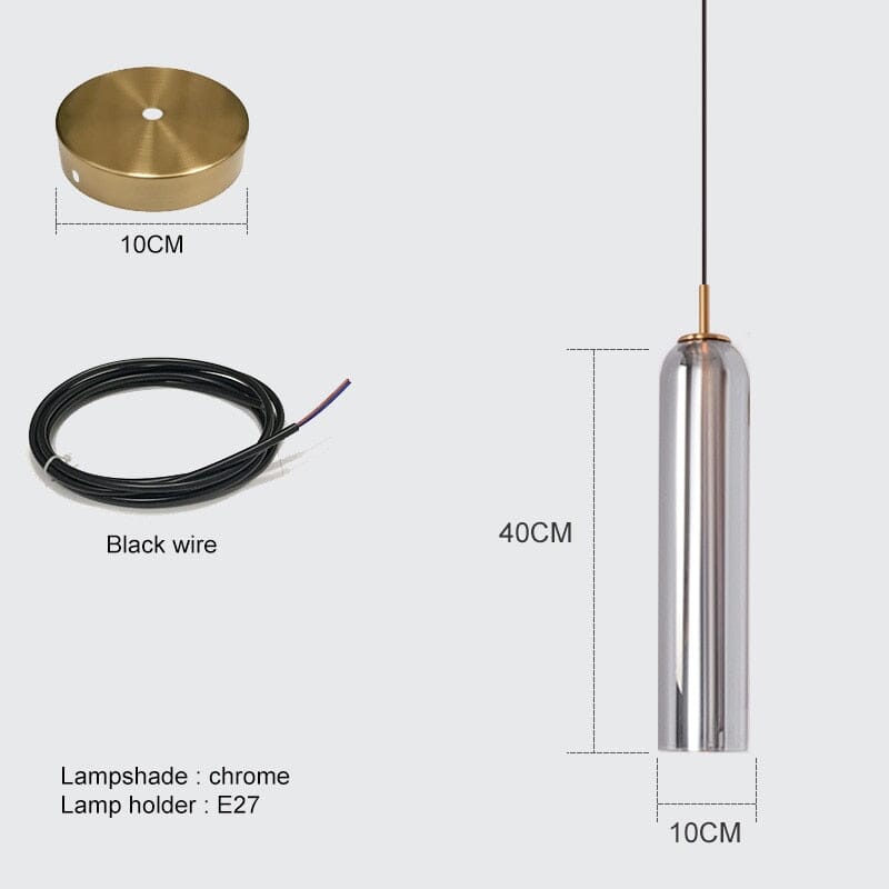 SwanLight | Elegant Smoked Glass Pendant Light for Modern Interiors 8