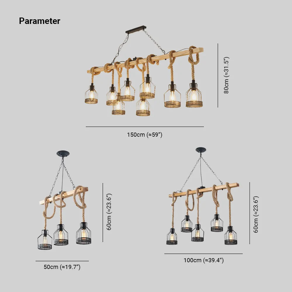 Freyza | Chandelier – Industrial Dining Room Living Room