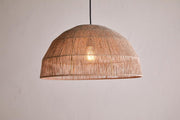 JuteCraft | Rustic Natural Jute Dome Lampshade for Cozy Ambiance 1