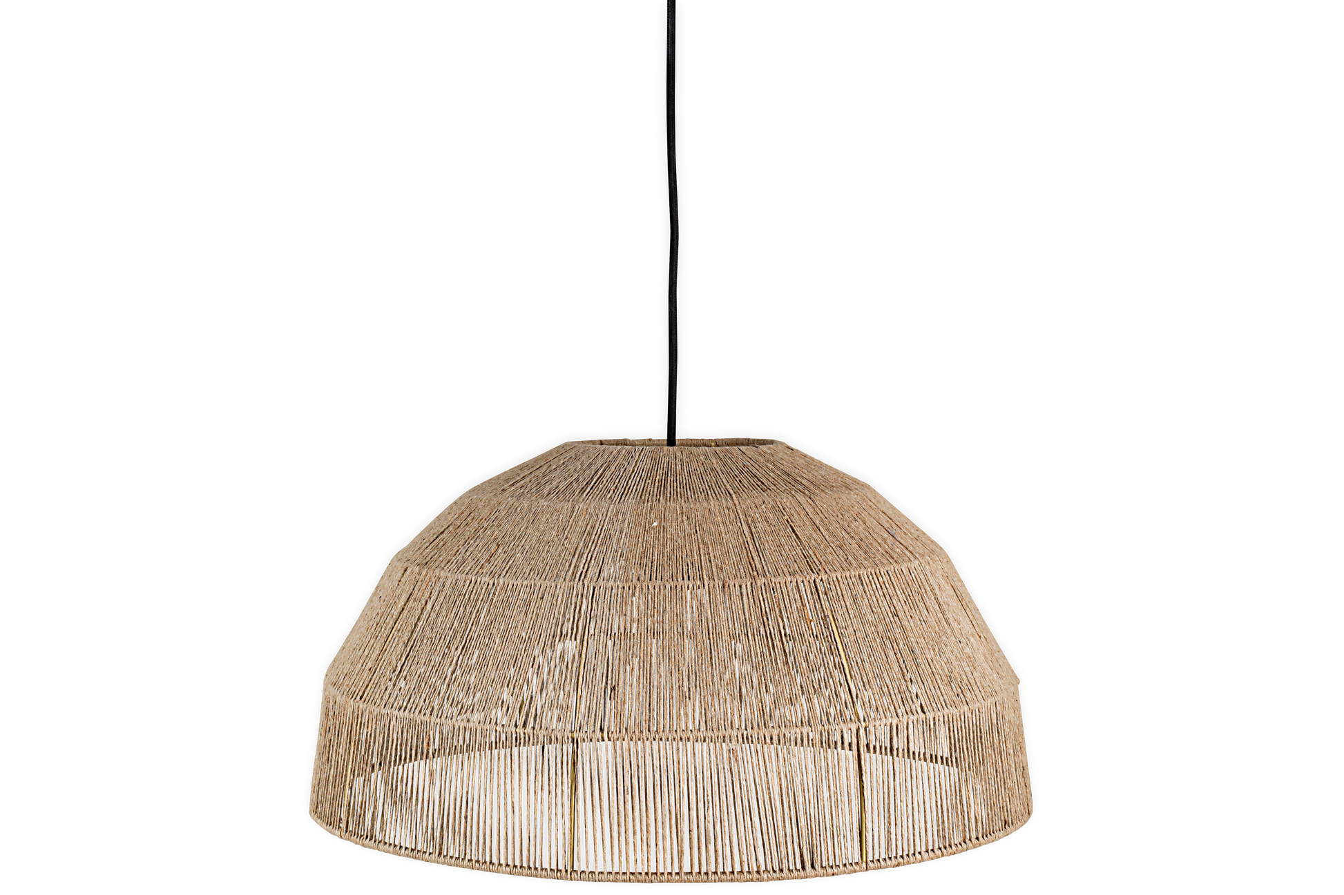 JuteCraft | Rustic Natural Jute Dome Lampshade for Cozy Ambiance 3