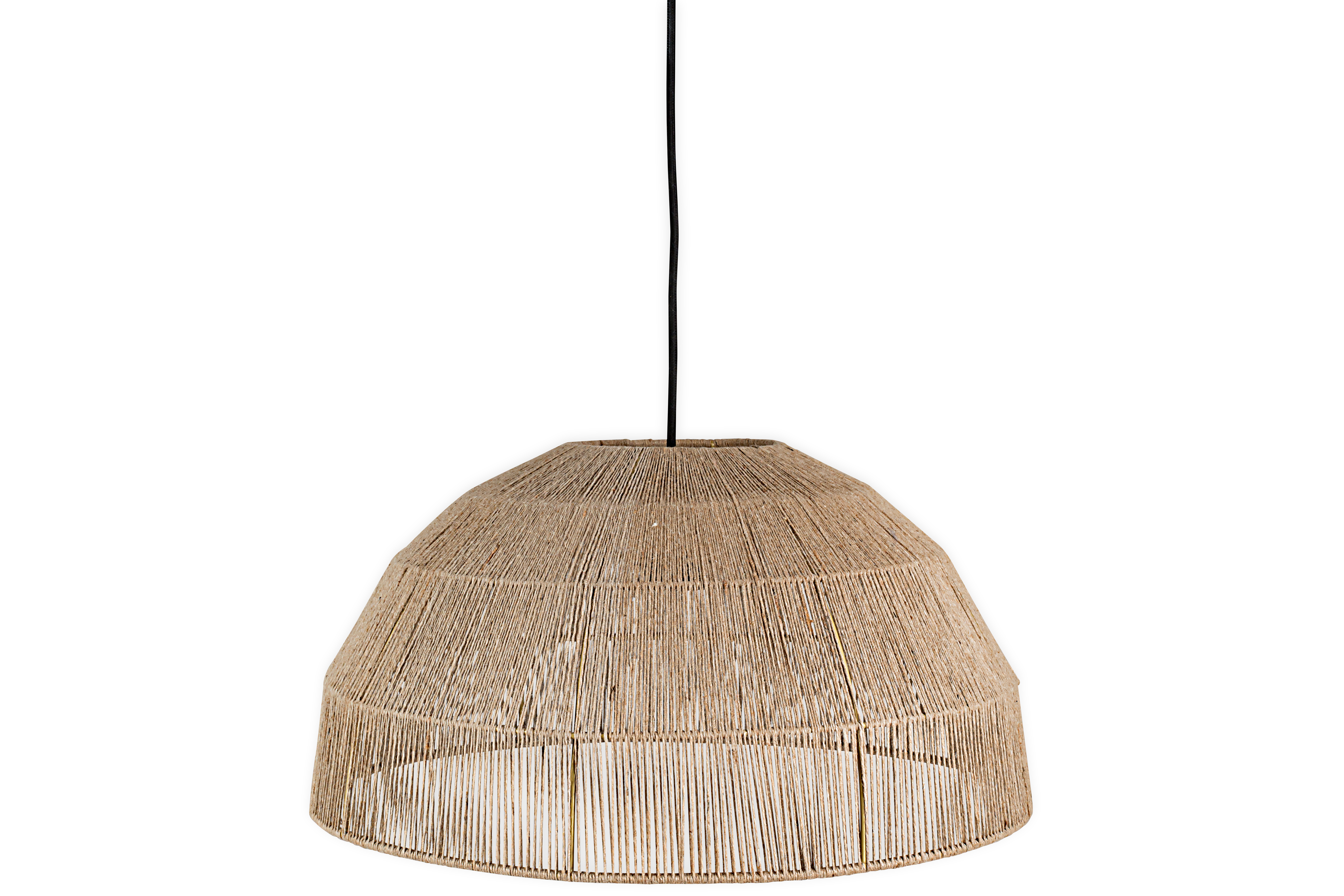 JuteCraft | Rustic Natural Jute Dome Lampshade for Cozy Ambiance 3