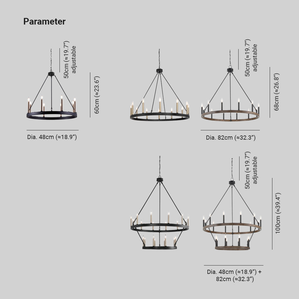 Freyza | Silva Modern Industrial Chandelier – Modern Dining Room Living Room
