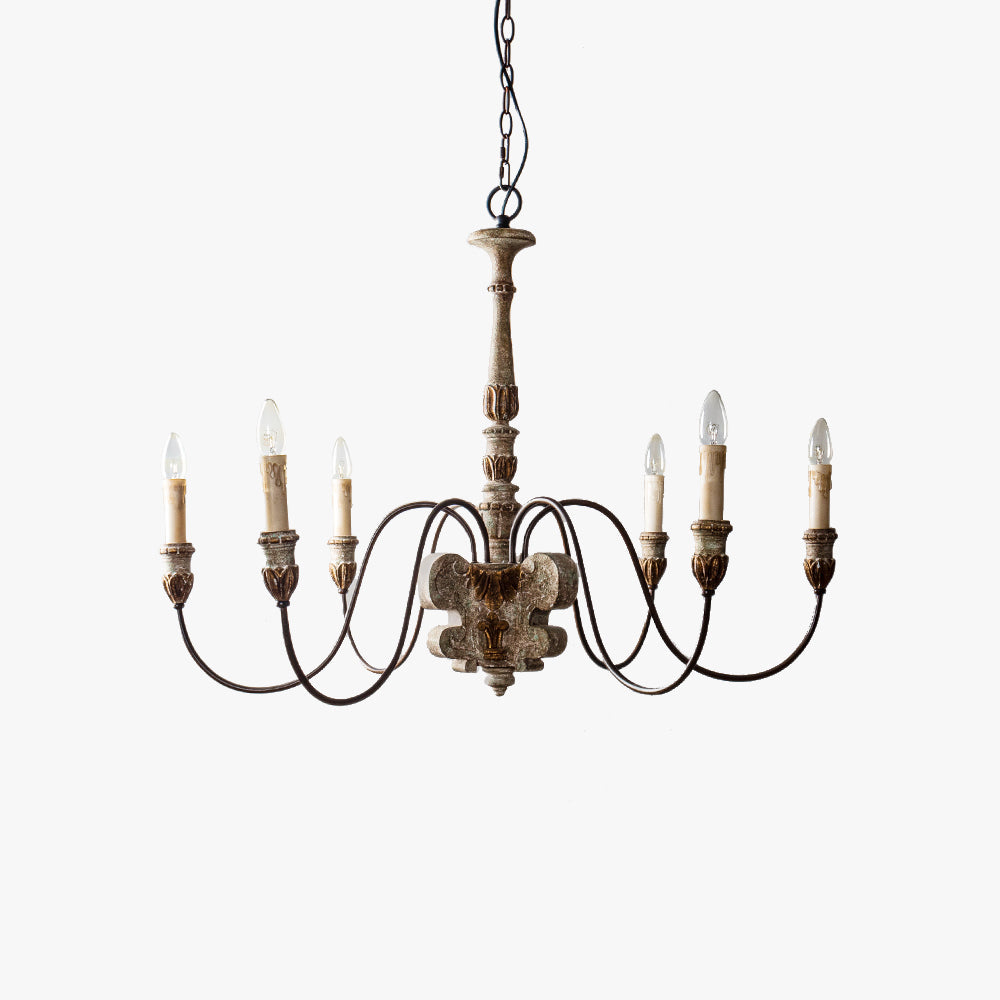 Freyza | Silva Retro-Design-Bronze-Kronleuchter – Retro-Esszimmer-Wohnzimmer