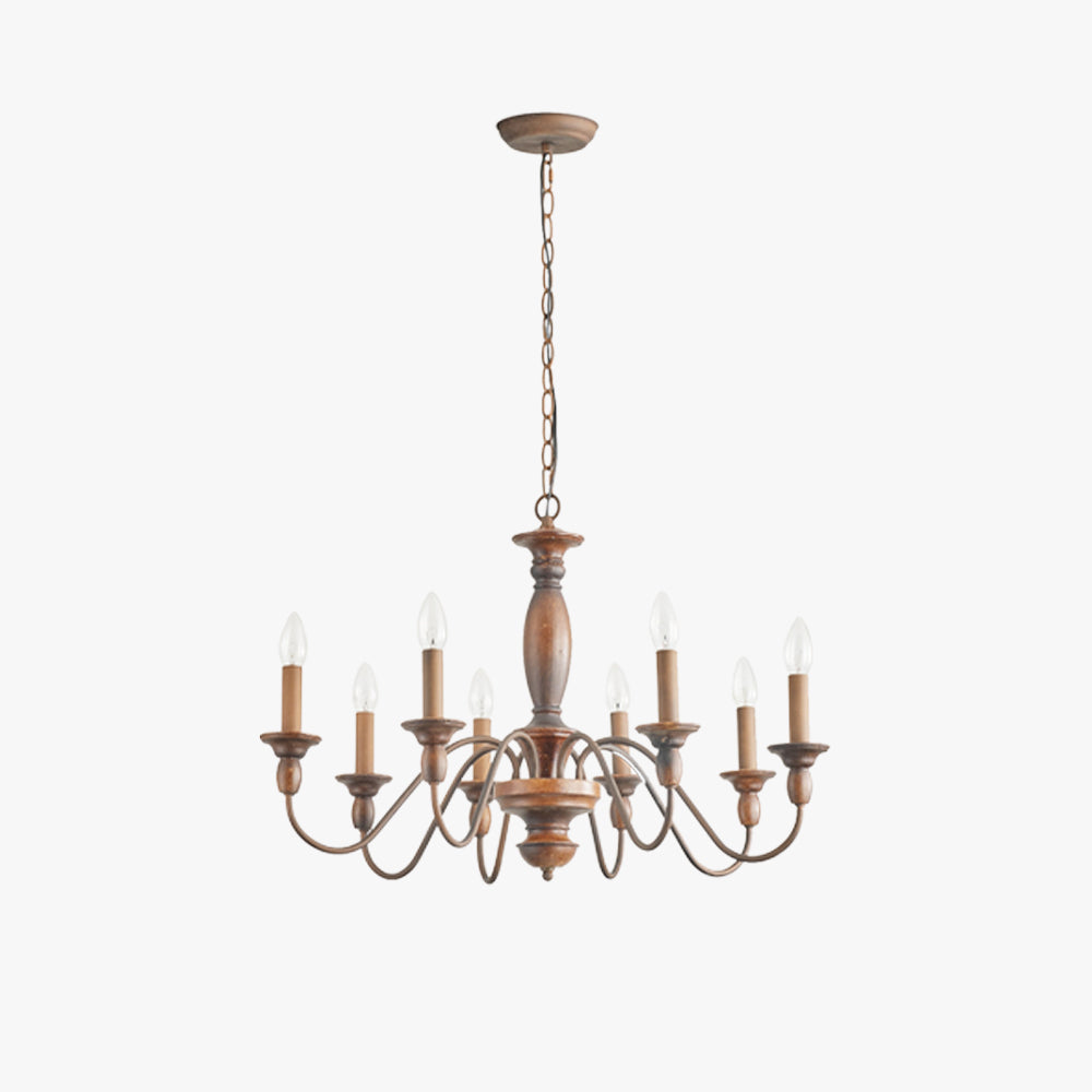 Freyza | Silva Industrial Design Wood Chandelier – Industrial Dining Room Living Room