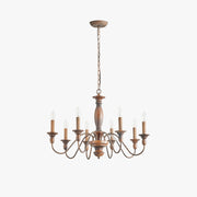 Freyza | Silva Industrial Design Wood Chandelier – Industrial Dining Room Living Room